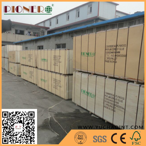 e1 glue radiate pine Poplar/Eucalyptus Core commercial plywood