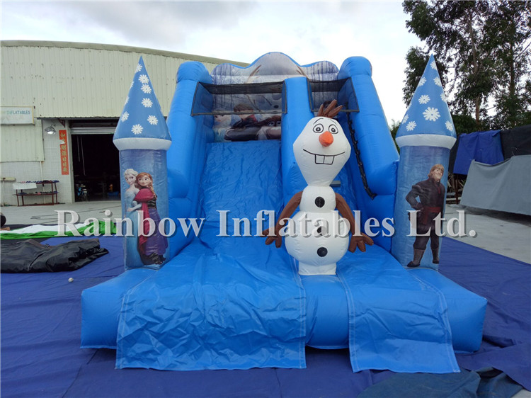 RB08007(5.4x3.5x4m) Inflatable Popular Frozen Theme Water Slide For Fun 
