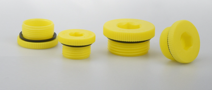 Round Plastic Male Thread Plug (YZF-FU006)