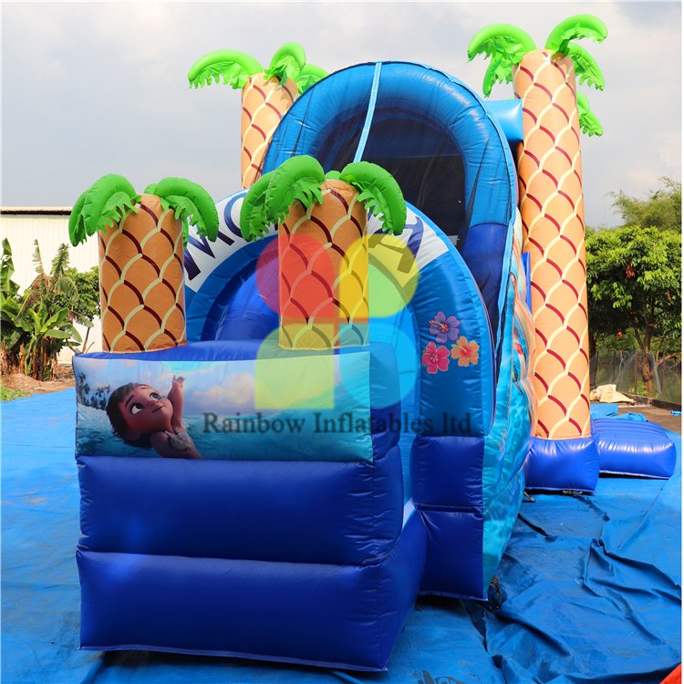 RB01046（8x4m） Inflatable Moana castle/ Inflatable funcity with Slide