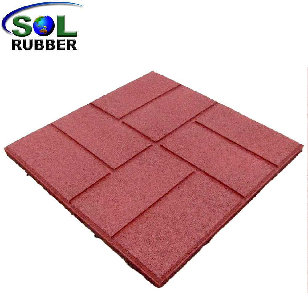 Sol Rubber Used Outdoor Safety Garden Floor Tiles Mat