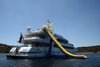 Lake Sea Boat Inflatable Yacht Water Slide For Adults