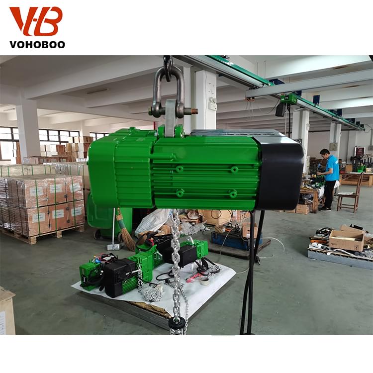 2 years Warranty 0.125T to 6.3T Electric Chain Hoist 