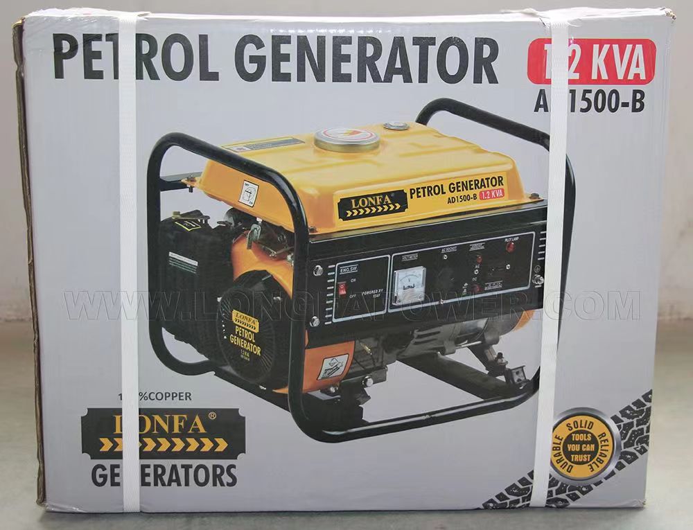 1KVA 1KW 3KVA 3KW 7KVA 7KW Portable Petrol Generator Powered by Gasoline Engine with Handles and Wheels