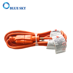 Cable de alimentación eléctrica y cable de extensión naranja de 3 m para aspiradoras