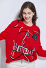 Team club player Festival promotion jacquard unisex knitting Christmas design rudolph reindeer ugly Christmas sweater