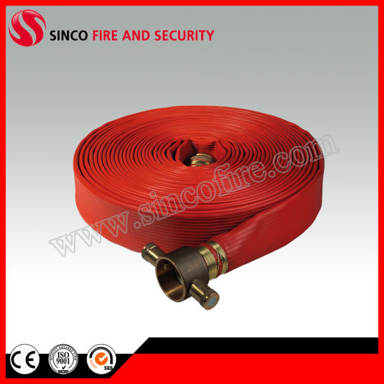 Red Color Fire Hose with BS Fire Hose Couplings