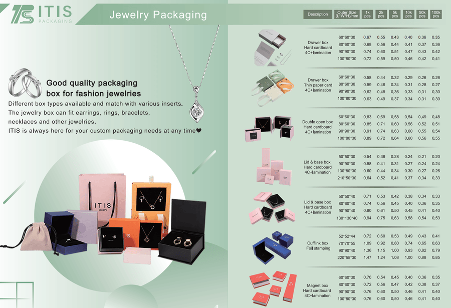 jewelry box packaging تغليف صندوق المجوهرات