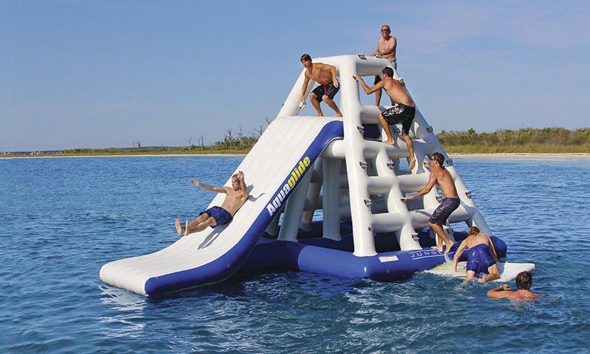 Inflatable Water Toys Climbing Wall Ladder And Slide for Water Games