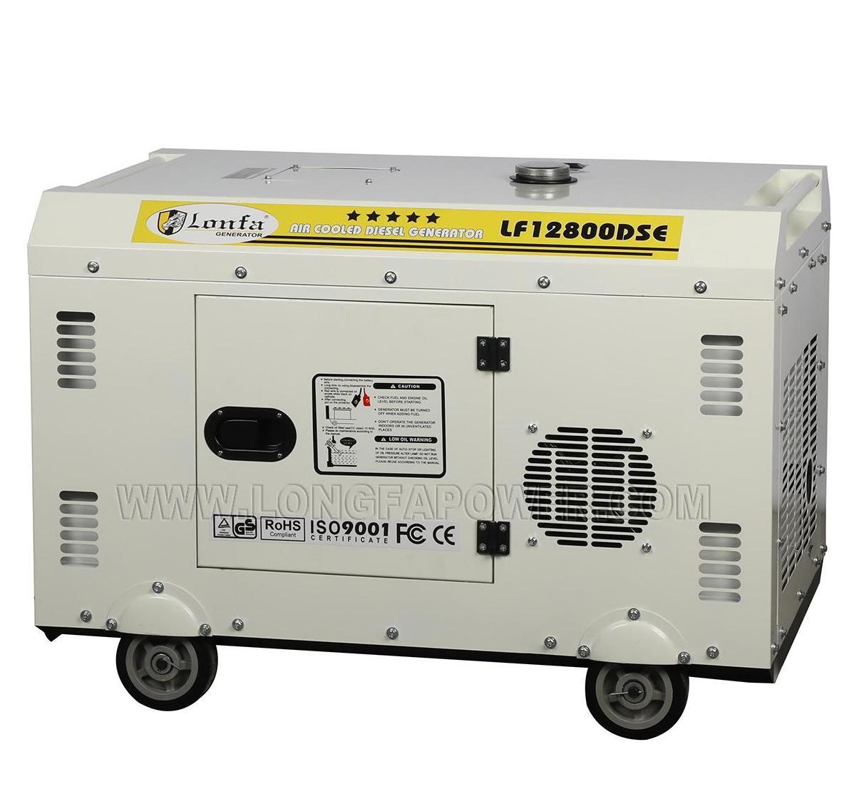 12KVA 12KW Soundproof Diesel Generator 100% Copper Wire Alternator Silent Diesel Generator