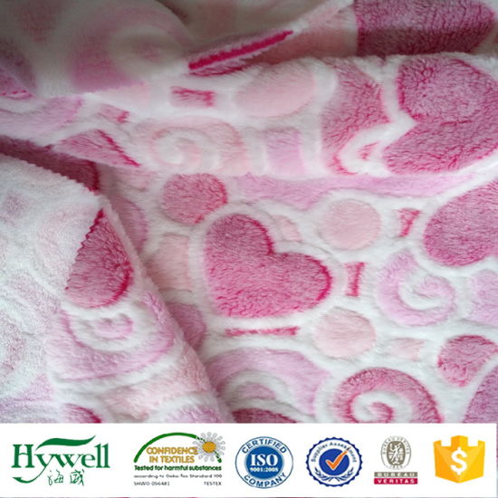 Stock Coral Fleece Fabric para manta