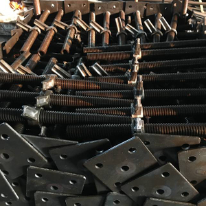 Andamio negro ajustable Jack de base de tornillo sólido