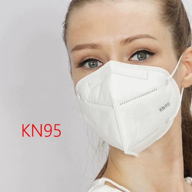 Large stock KN95 Face Mask Disposable Respirator 4 ply Dust air anti Virus Pollution Mask kn95 mask respirator 