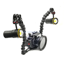 Underwater 12 inches Double Handle BALL YS Flex Arm Tray for Compact Camera Housings