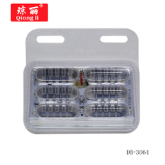 6D 36 Led Sealed Side Marker Clearance Light with Down Wall Light