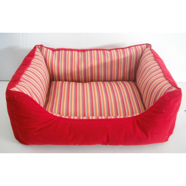 New Cute Red Pet Bed Basket Dog Lounger Beds