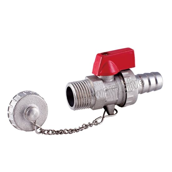 Válvula de bola de latón niquelado 1/2 "de la fábrica de China