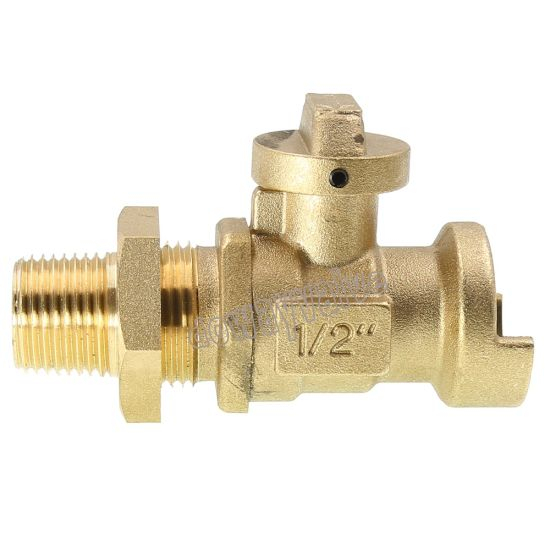 Valve de compteur d'eau de valve en laiton