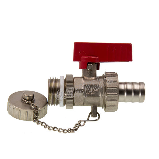 Válvula de caldera de latón de 1/2 "con cadena y tapa