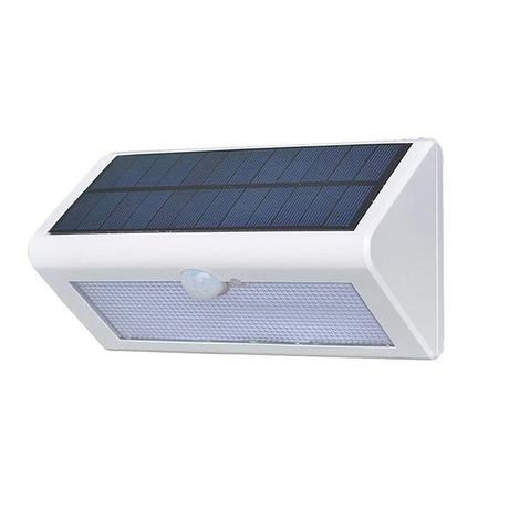 Waterproof Solar Powered LED Solar Garden Lamp Motion Sensor 48 LEDs Metal Wall Decoration Light 