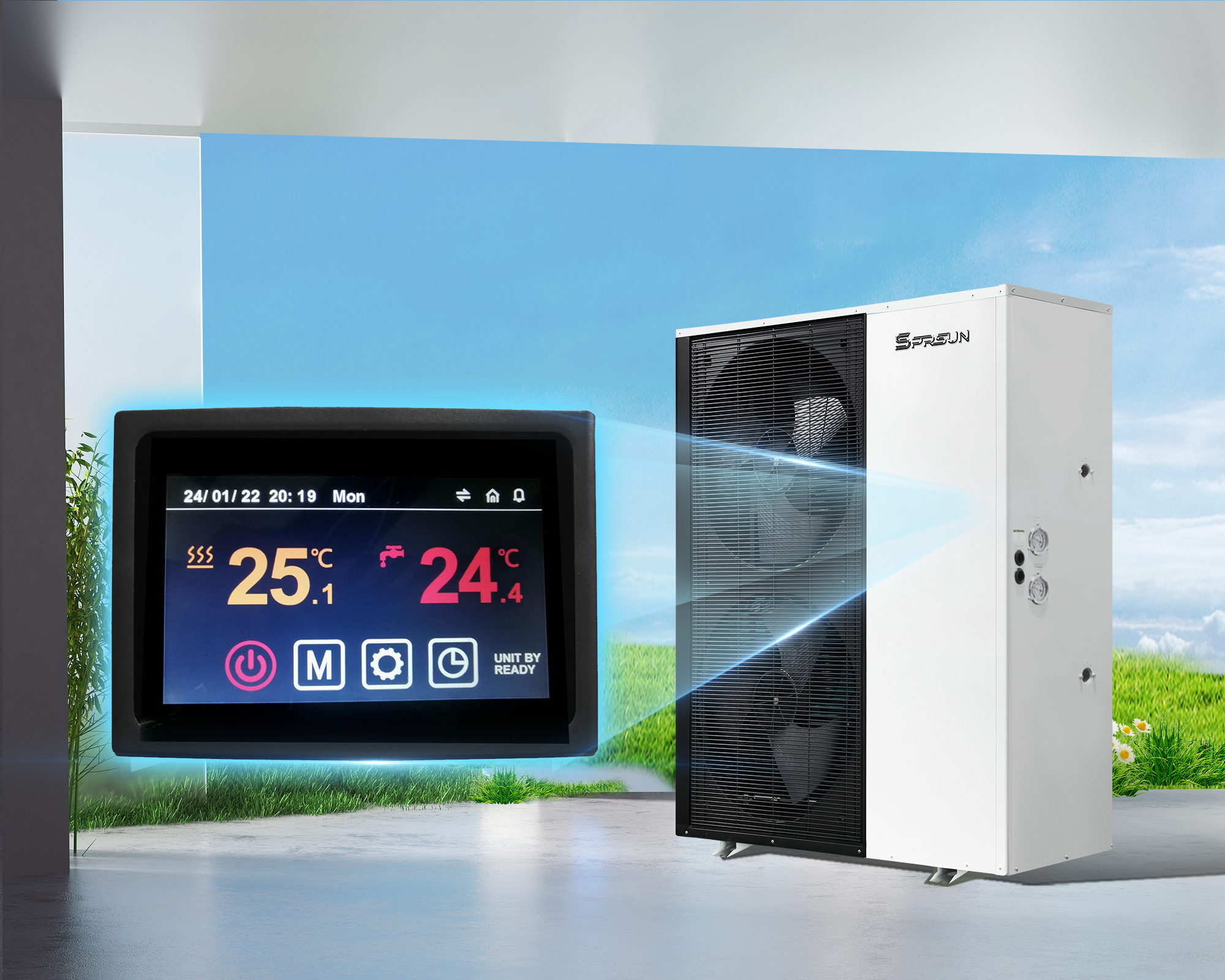 air source heat pump temperature settings havo manbai issiqlik nasosining harorat sozlamalari