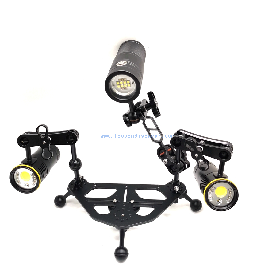 Leoben Underwater Camera Housing Tripod Tray for macro videography
