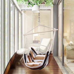 Garden Hammock Swing With Wooden Rod