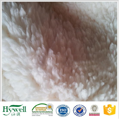 100% Poliéster Sherpa Fleece Material de tela de piel de oveja