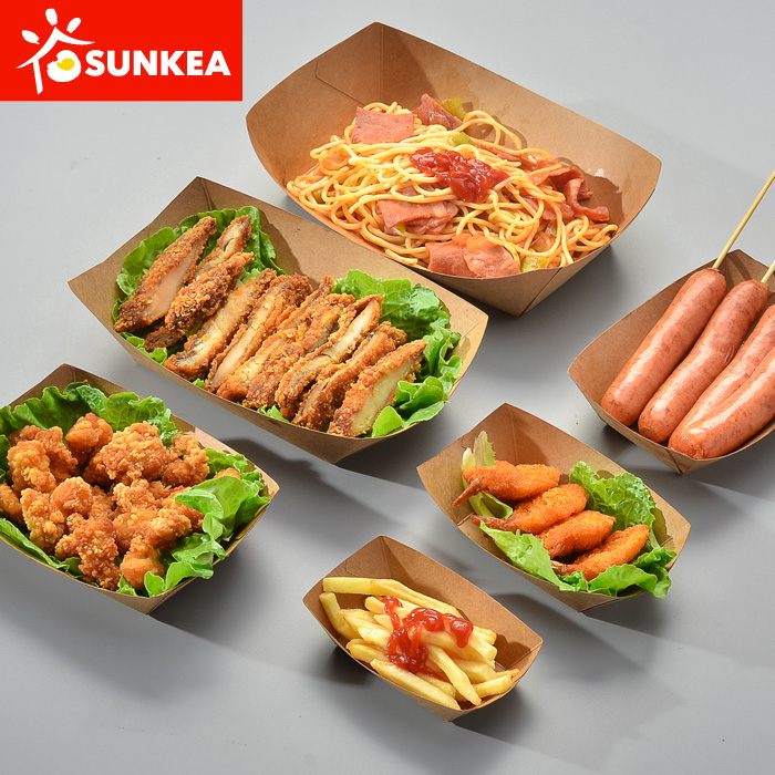Disposable Paper Big Kraft Tray for Food - Buy Product on Food Packaging