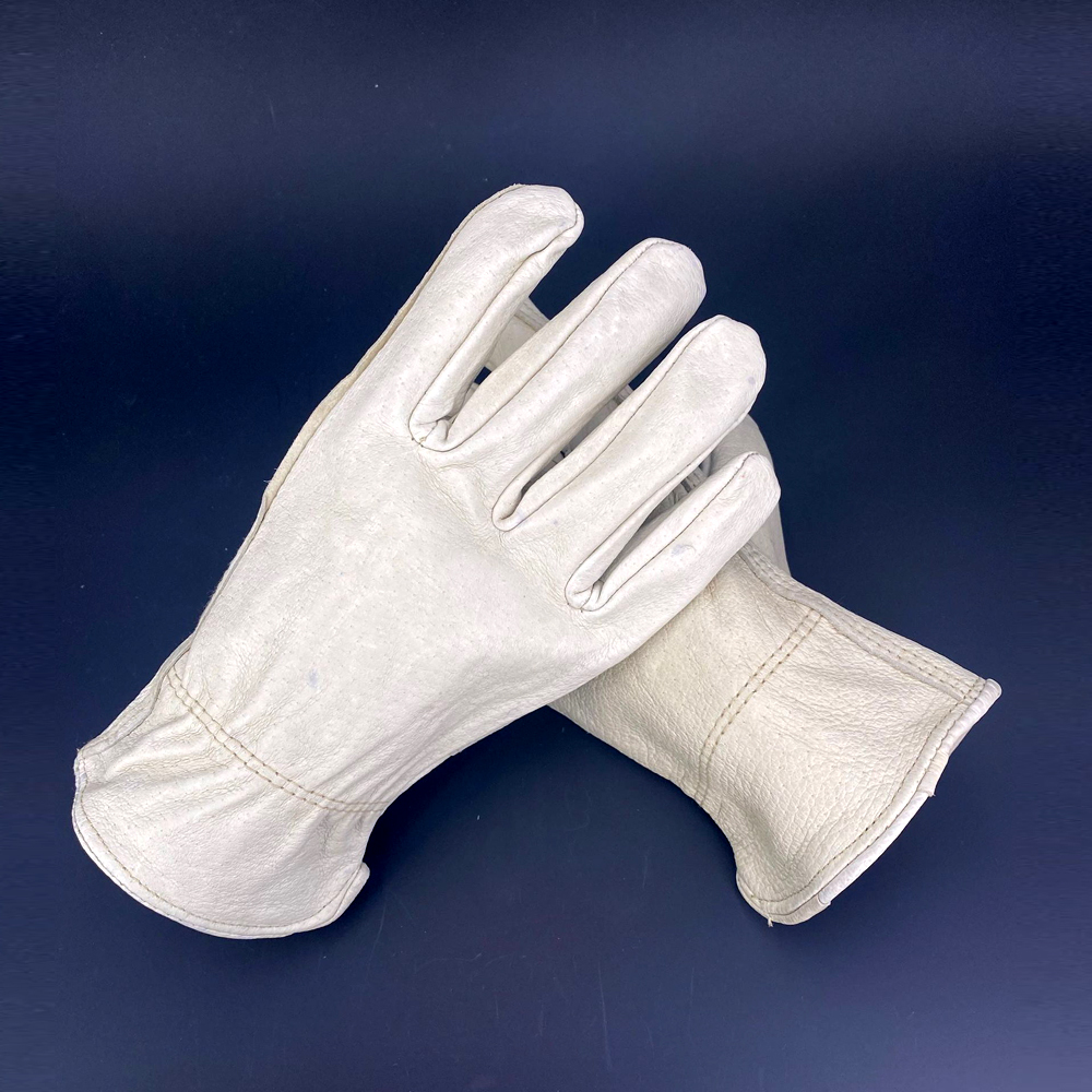 safety gloves pig skin leather comfortable breathable gloves