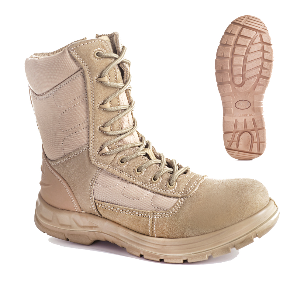 Light weigh Steel Toe safety shoes Men and Women Work Construction Breathable knee high desert boots military boots