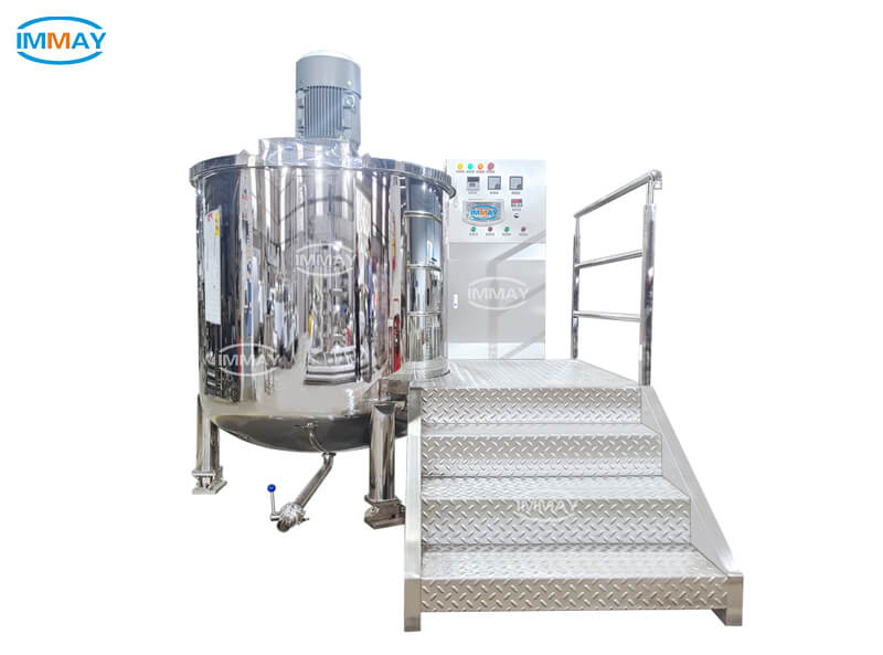 Industrial liquid stainless steel mixing tank Cuve de mélange de liquide industriel en acier inoxydable