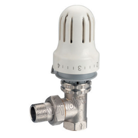 Válvula de radiador de latón forjado enchapado manual de 3 vías
