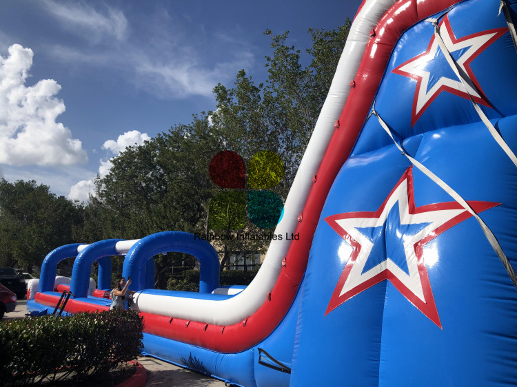 Inflatable Patriot Slide Double Lane For Adults
