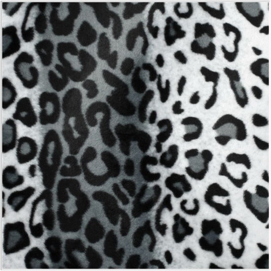 Tela de piel sintética de leopardo de las nieves