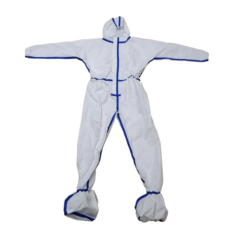 Wholesale Non Woven CPE Disposable Isolation Gown Disposable Factory Protect Suit 