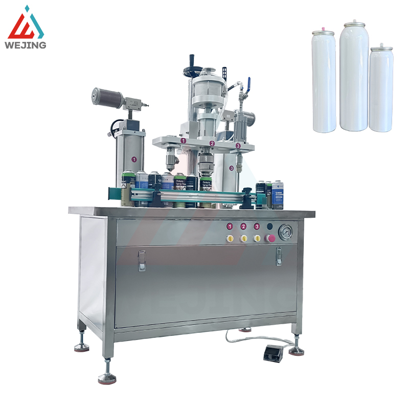 Semi automatic three in one aerosl spray filling machine 3-in-1-aerosol-filling-machine-3