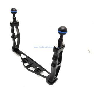 Aluminum Double Handle Compact Camera Housing Dual Backet BaseTray 