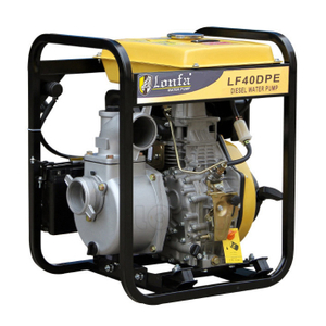 Large Fuel Tank High Flow Diesel 4 Inch 10HP Water Transfer Pump with Electric Start