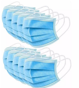 Mascarilla desechable no tejida Mascarilla de 3 capas desechable con BFE de amarre> 99%