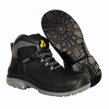 Black microfiber Non-slip Sole Security Waterproof Boots Shoes For Men Labor Safety Boots Shoes labor safety boots