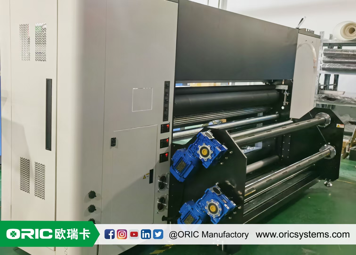 【ORIC欧瑞卡】OR-2208S/2215E工业级超高速重型数码印花机重型墙板:3000米/可选配10000米