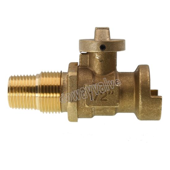 Valve de compteur d'eau de valve en laiton