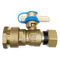 Vanne droite verrouillable de compteur d'eau selon la norme NF En13828