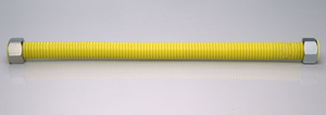 Chine usine de gros tuyau de gaz flexible ondulé avec PVC jaune