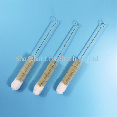 Medical Tube Cleaning Brushes Bristle And Cotton Head