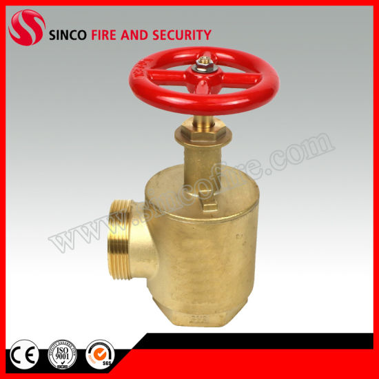 1.5"/2.5" Fire Hose Angle Valve as a Fire Department Outlet Connection