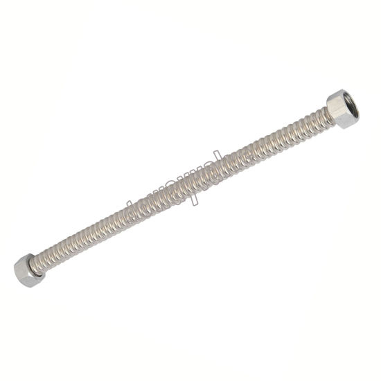 Manguera de ducha plateada transparente de PVC
