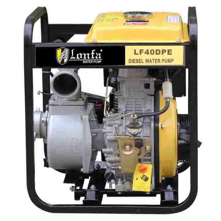 Large Fuel Tank High Flow Diesel 4 Inch 10HP Water Transfer Pump with Electric Start
