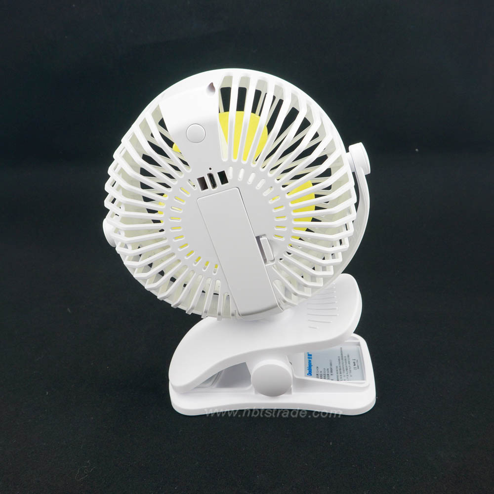 3 Speeds 5 Inch Mini Table Fan Clip Fan with night light